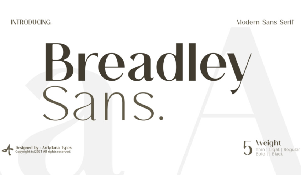 فونت Breadley Sans