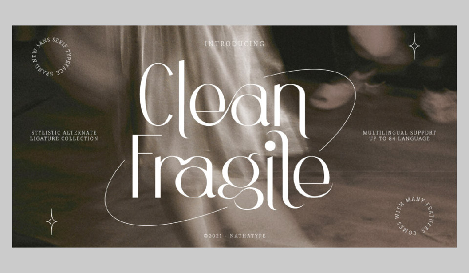 فونت Clean Fragile