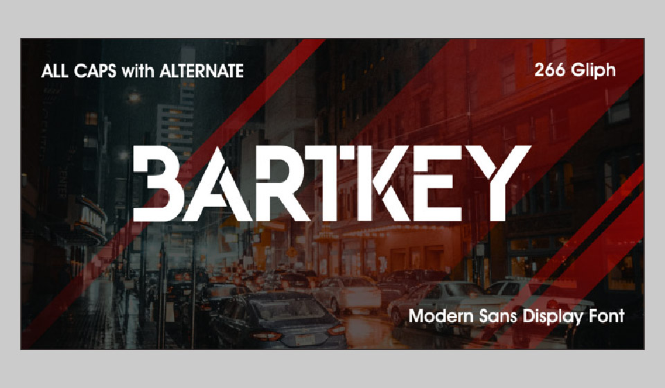 فونت بارتکی Bartkey