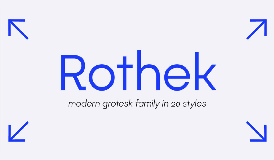 فونت روتک Rothek