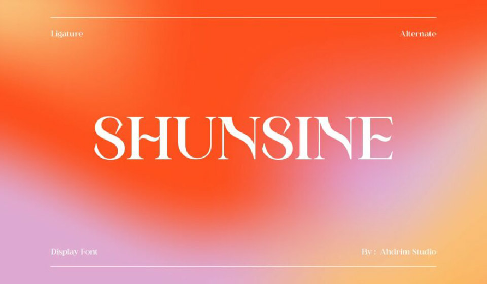 فونت شونسین Shunsine