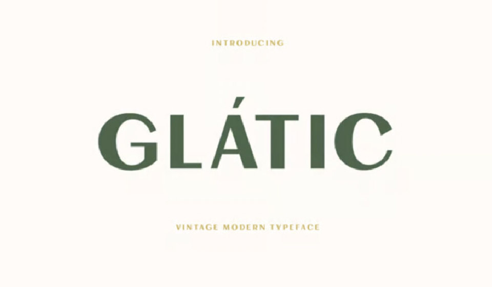 فونت گلاتیک Glatic