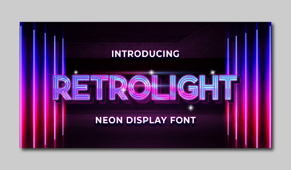 فونت Retrolight