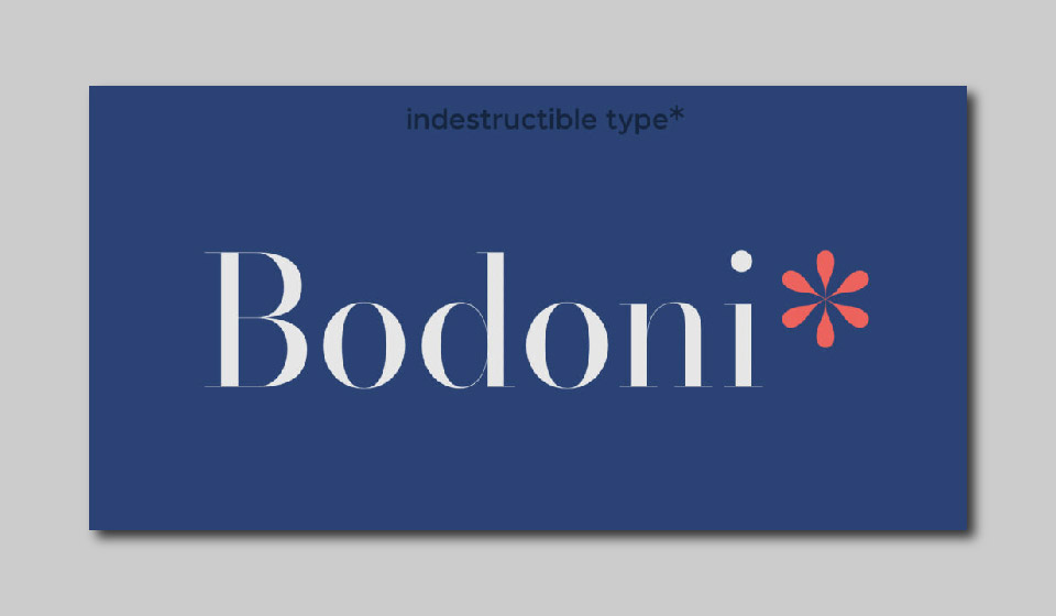 فونت سریف Bodoni