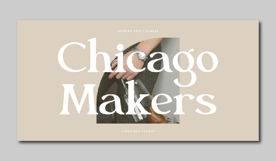 فونت سریف Chicago Makers