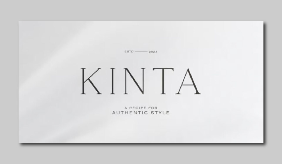 فونت سریف Kinta