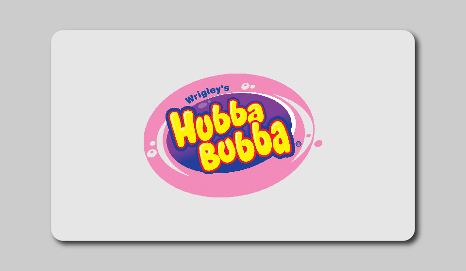 لوگوی نوار حباب Hubba Bubba از دهه 90